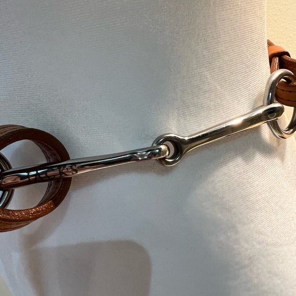 Equestrian Snaffle Bit Belt.  Brown leather. New - Picture 12 of 12